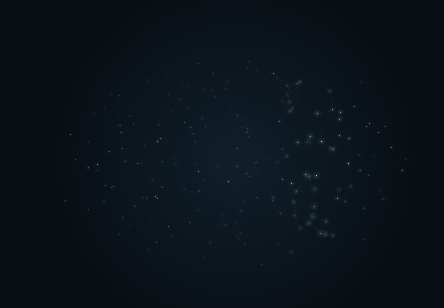 The Hours Between — separate points briefly become a constellation.